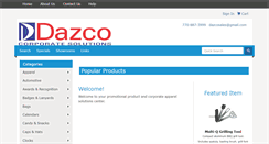 Desktop Screenshot of dazcopromotions.com